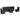 Set canapele de grădină cu perne, 7 piese, negru, poliratan
