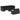 Set canapele de grădină cu perne, 10 piese, negru, poliratan