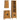 Set mobilier de baie, 3 piese, lemn masiv de pin