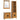 Set mobilier de baie, 3 piese, lemn masiv de pin