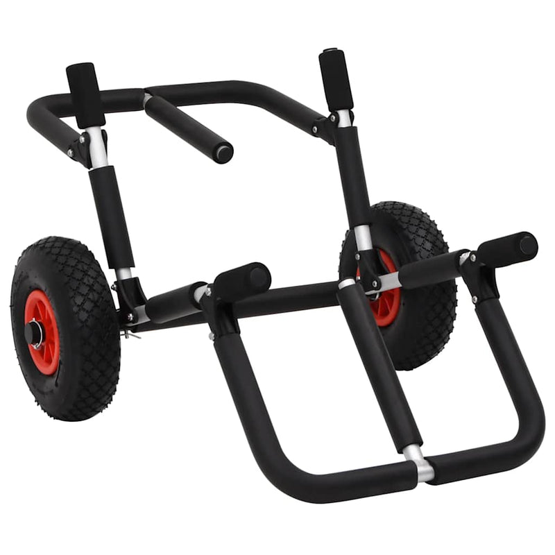 Cărucior de SUP pentru 2 plăci de surf pliabil, 90 kg, aluminiu
