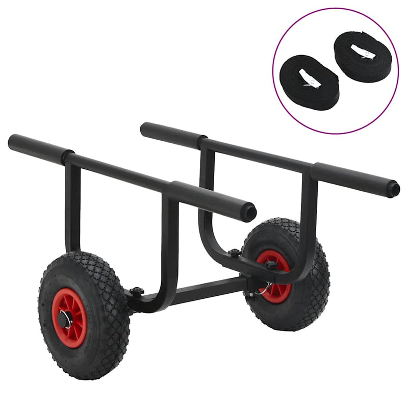Cărucior pentru caiac, 90 kg, aluminiu