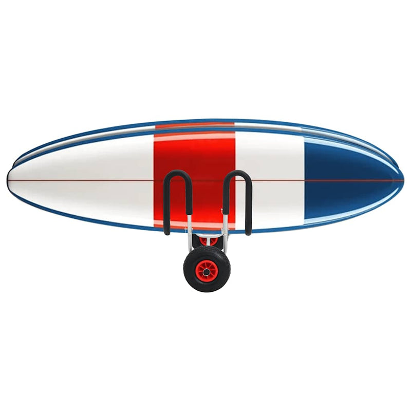 Cărucior de SUP pentru 2 plăci de surf, 90 kg, aluminiu