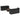 Set canapele de grădină cu perne, 7 piese, negru, poliratan