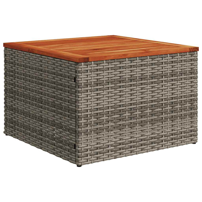 Set canapele de grădină cu perne, 7 piese, gri, poliratan