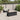 Set mobilier de grădină cu perne, 6 piese, negru, poliratan