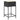 Set mobilier bar de grădină cu perne, 5 piese, negru, poliratan