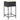 Set mobilier bar de grădină cu perne, 5 piese, negru, poliratan
