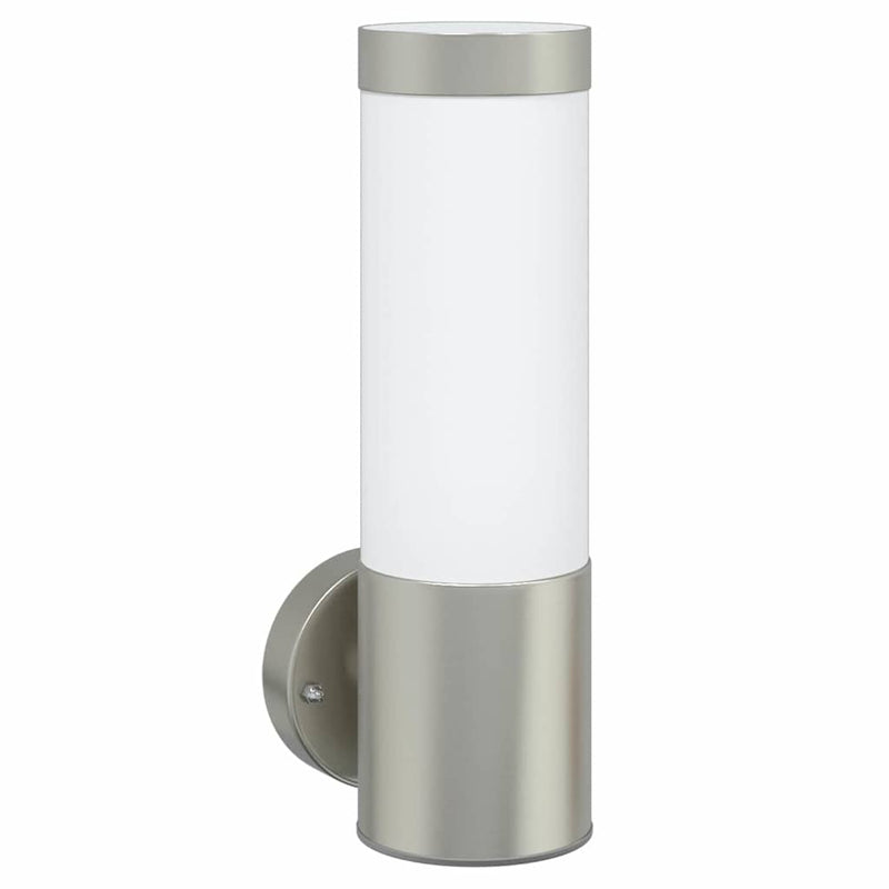Lumină de perete pentru exterior 2 buc. Argintiu