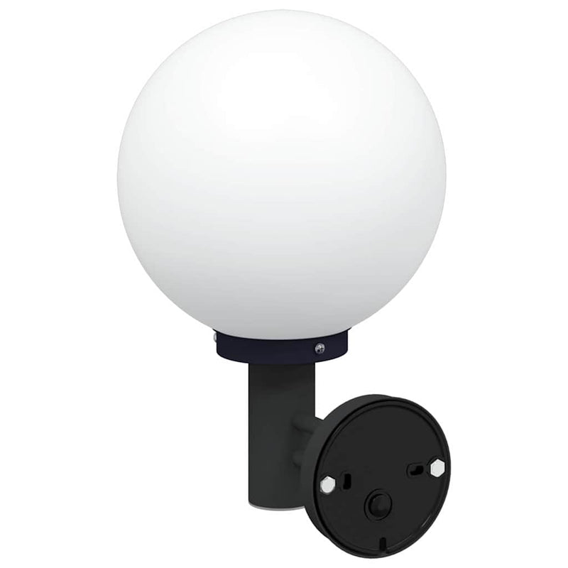 Lumină de perete pentru exterior 2 buc. Negru 28 x 25 x 38 cm
