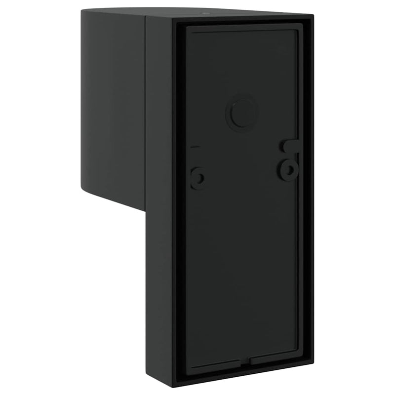 Lumină de perete pentru exterior 2 buc. Negru 12 x 7 x 15 cm