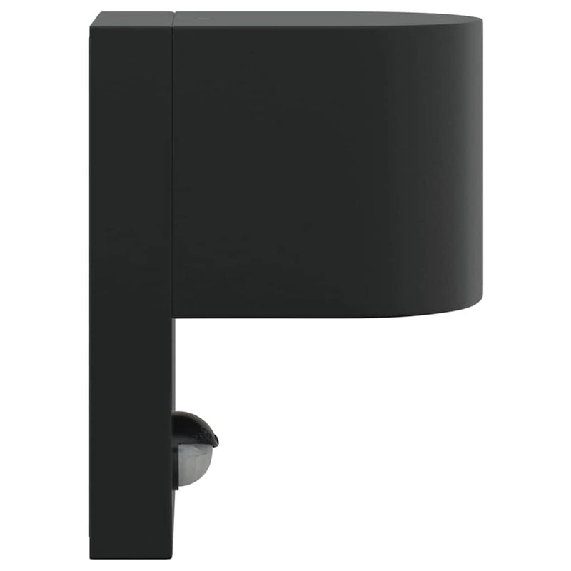 Lumină de perete pentru exterior 2 buc. Negru 12 x 7 x 15 cm