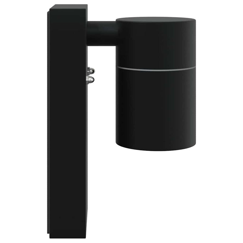 Lumină de perete pentru exterior 2 buc. Negru