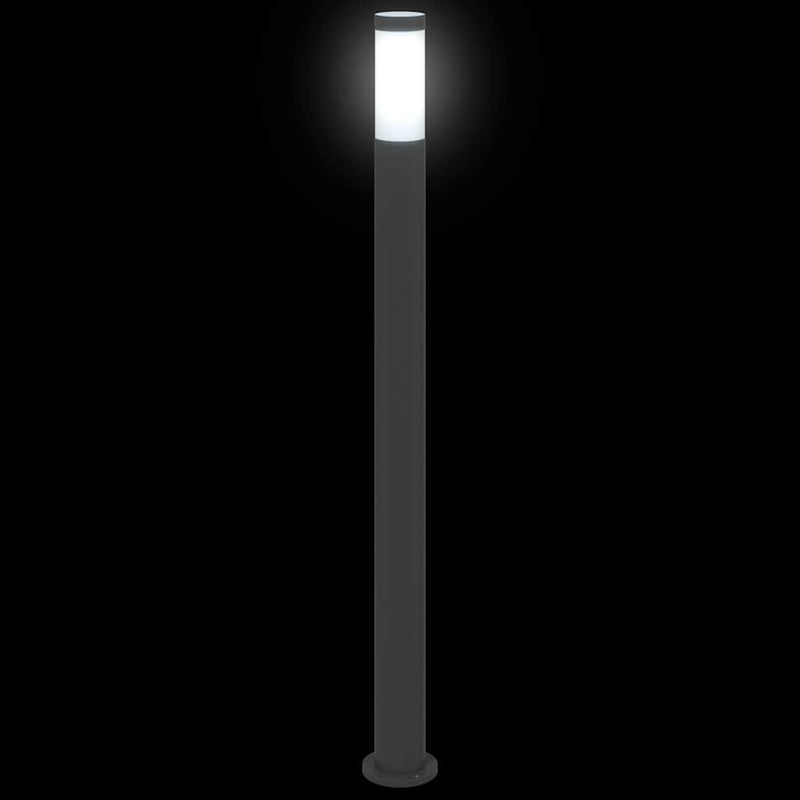 Stâlpi iluminatori 3 buc 110 cm oțel inoxidabil IP44