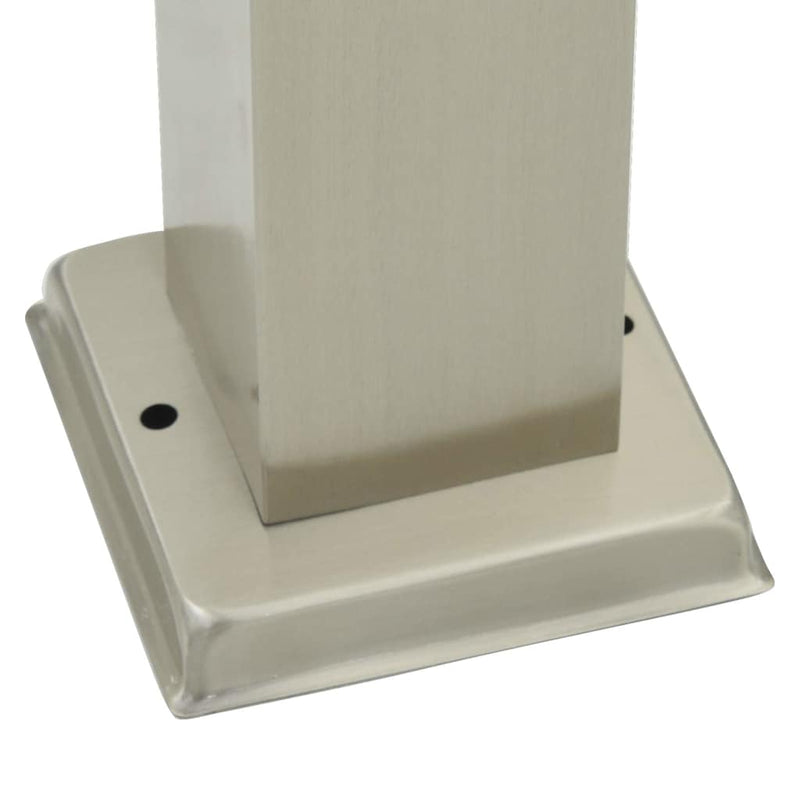 Stâlpi iluminatori 3 buc 110 cm oțel inoxidabil IP44