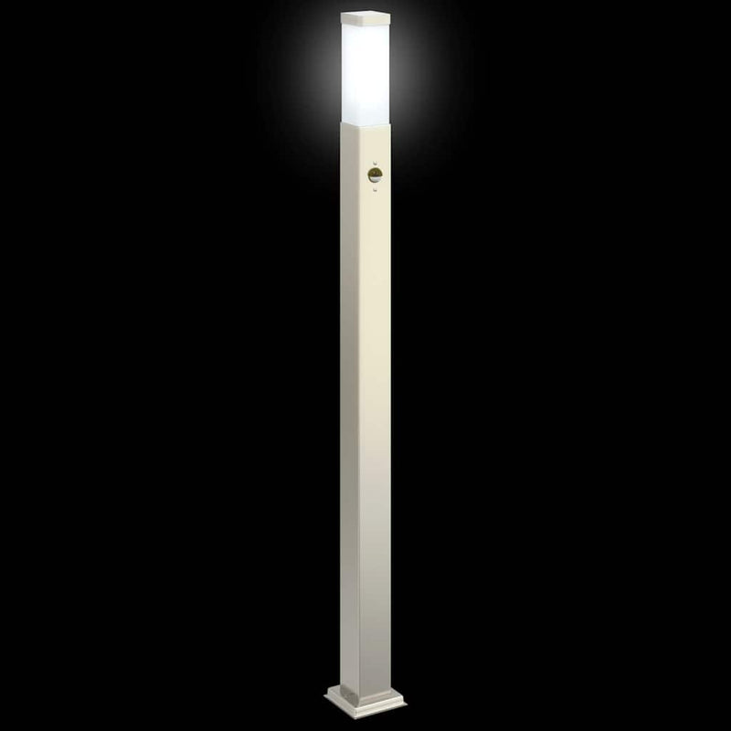 Stâlp luminos cu senzor 110 cm oțel inoxidabil IP44