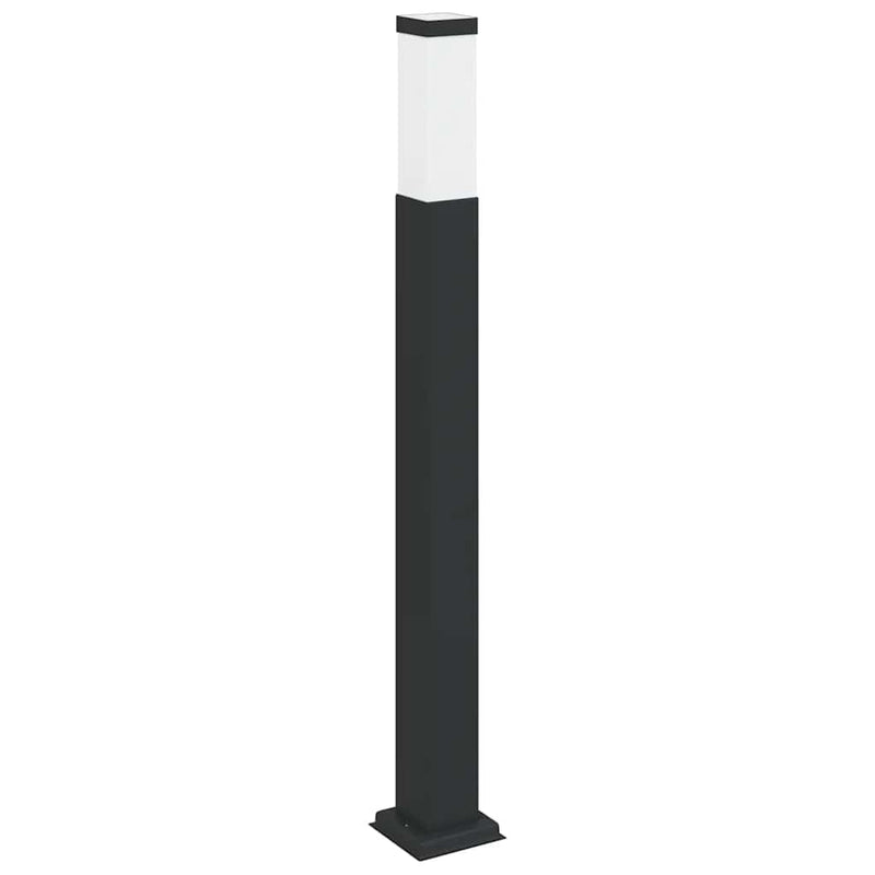 Stâlpi iluminatori 3 buc 80 cm Negru IP44