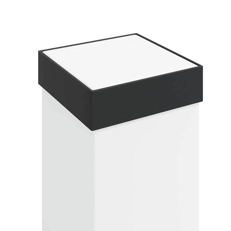 Stâlpi iluminatori 3 buc 80 cm Negru IP44