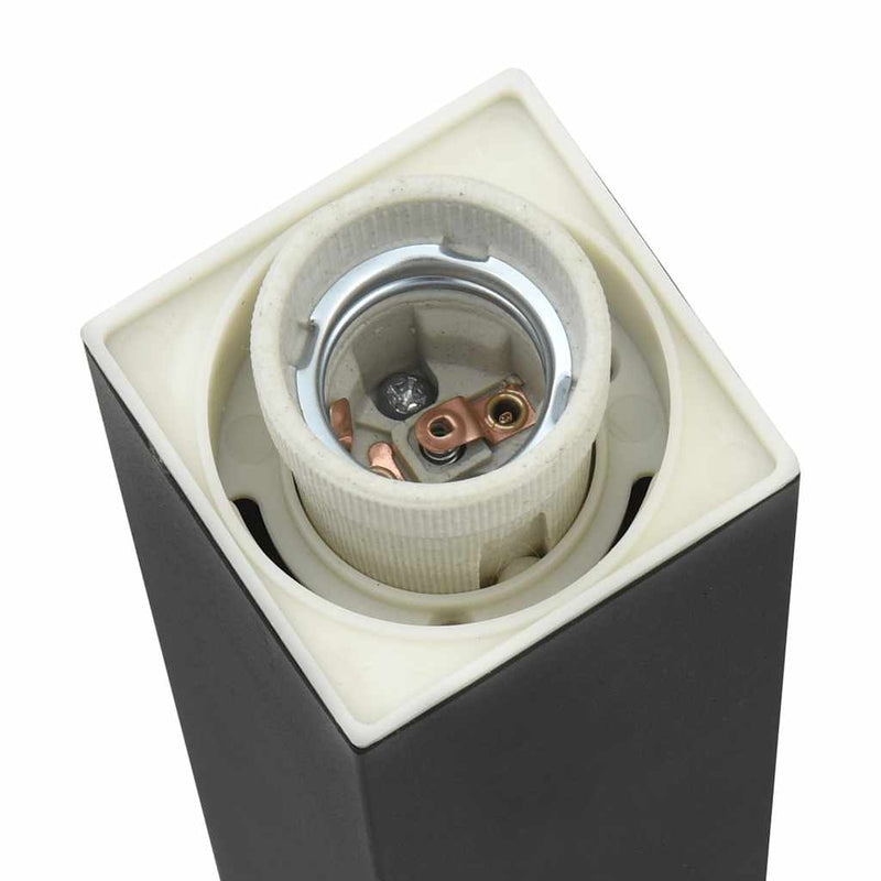 Stâlpi iluminatori 3 buc 80 cm Negru IP44