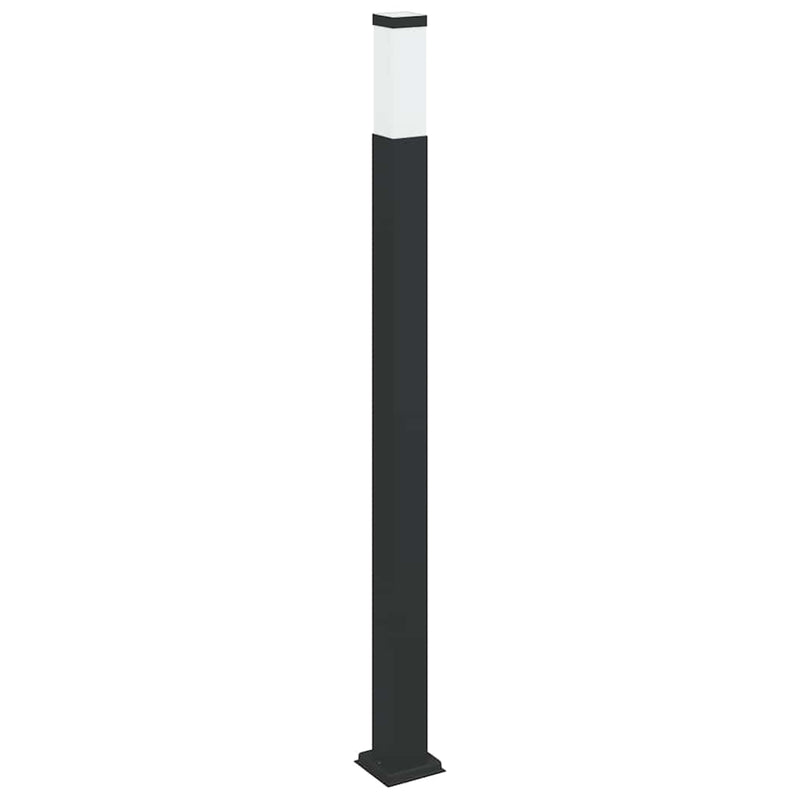 Stâlpi iluminatori 3 buc 110 cm Negru IP44