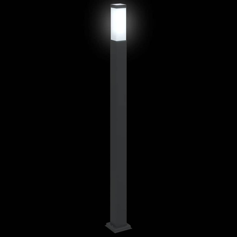 Stâlpi iluminatori 3 buc 110 cm Negru IP44