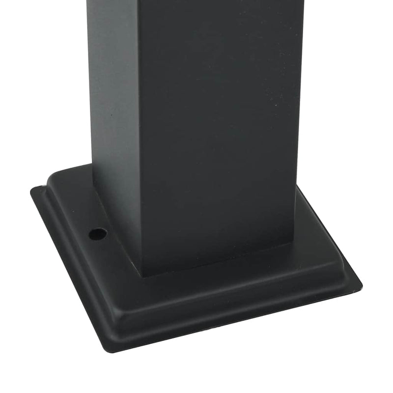 Stâlpi iluminatori 3 buc 110 cm Negru IP44