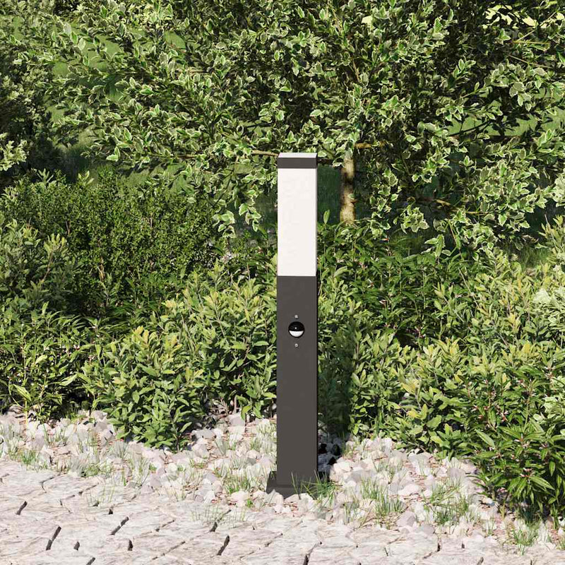Stâlp luminos cu senzor 50 cm negru IP44