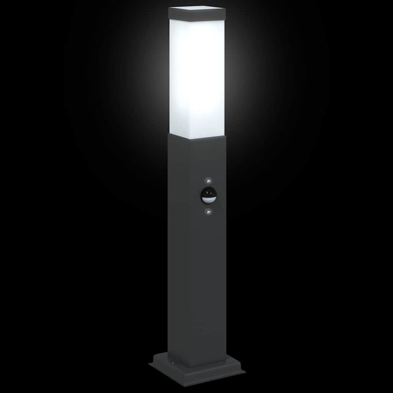 Stâlp luminos cu senzor 50 cm negru IP44