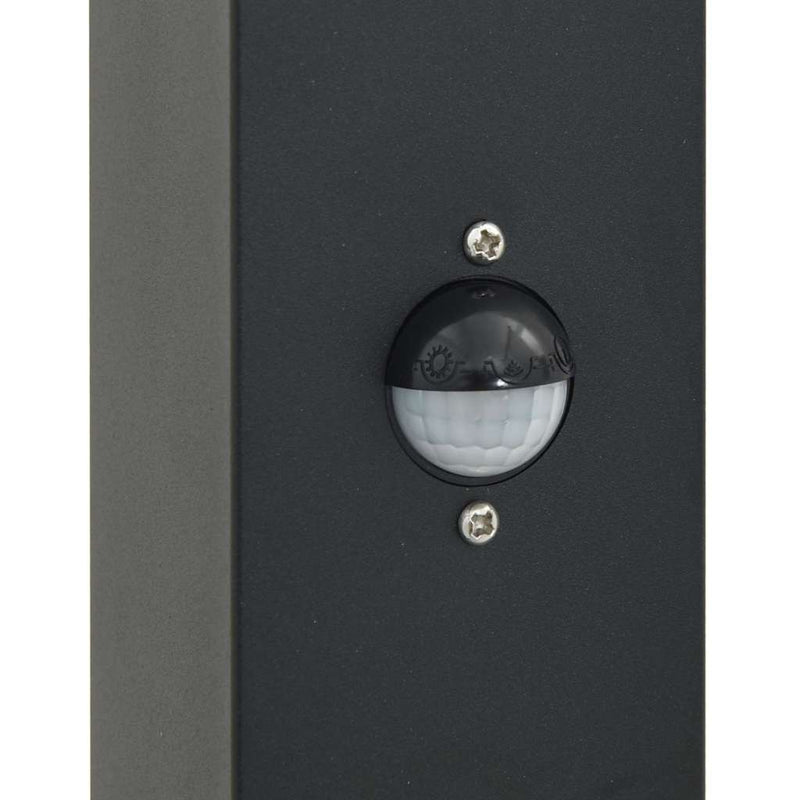 Stâlp luminos cu senzor 50 cm negru IP44