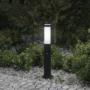 Stâlp luminos cu senzor 50 cm negru IP44