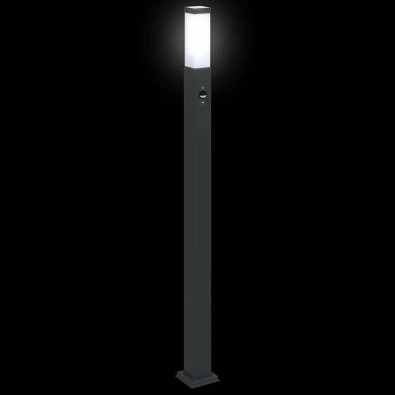Stâlp luminos cu senzor 110 cm negru IP44