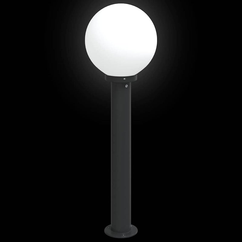 Stâlpi iluminatori 3 buc 80 cm Negru IP44