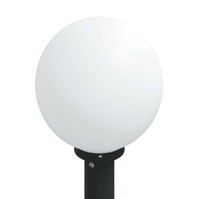 Stâlpi iluminatori cu senzor, 3 buc., 80 cm, negru, IP44