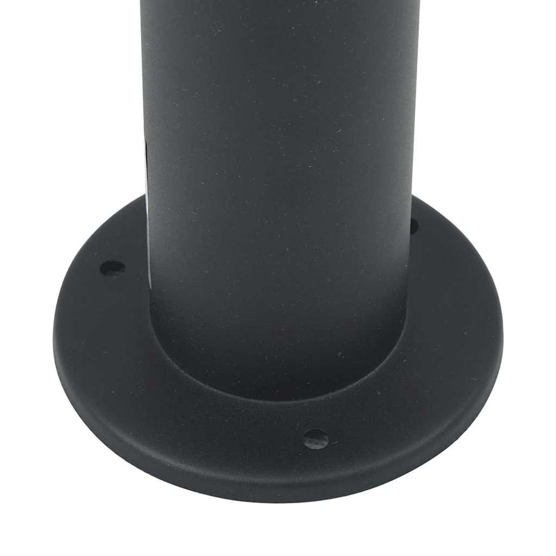 Stâlpi iluminatori cu senzor, 3 buc., 80 cm, negru, IP44