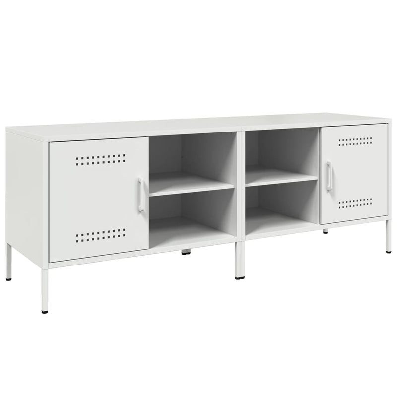 Dulapuri TV, 2 buc., alb, 68x39x50,5 cm, oțel