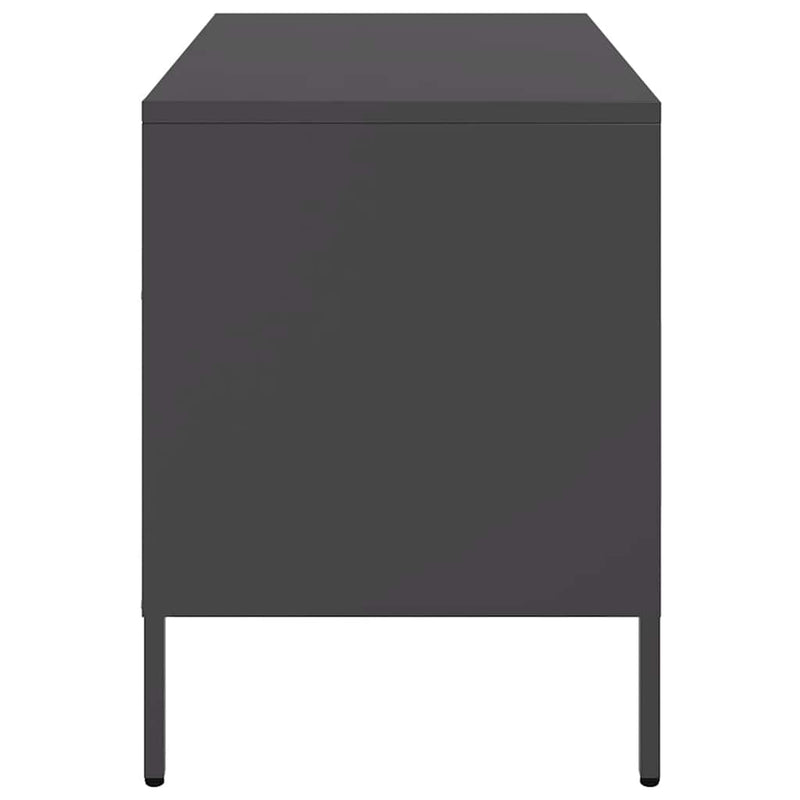 Dulapuri TV, 2 buc., negru, 68x39x50,5 cm, oțel