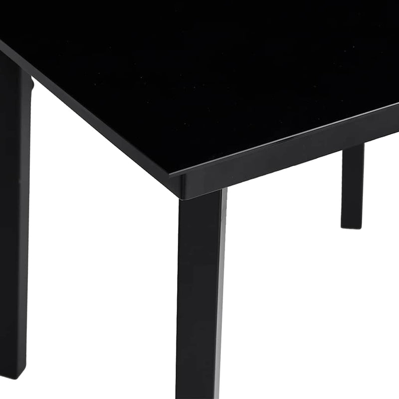 Set mobilier de grădină cu perne, 3 piese, negru, poliratan