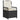 Set mobilier de grădină cu perne, 9 piese, negru, poliratan