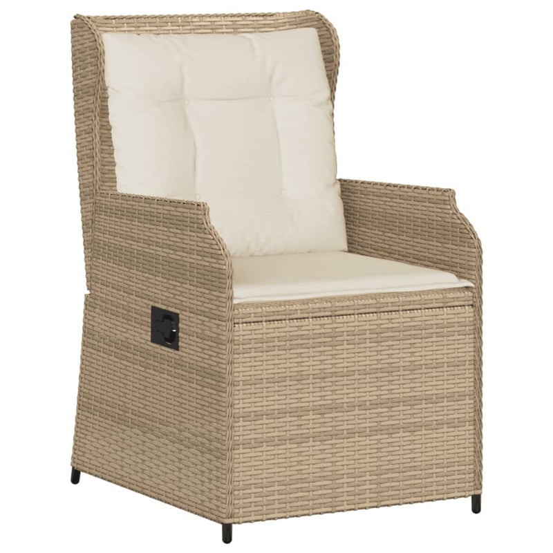 Set mobilier de grădină cu perne, 6 piese, bej, poliratan
