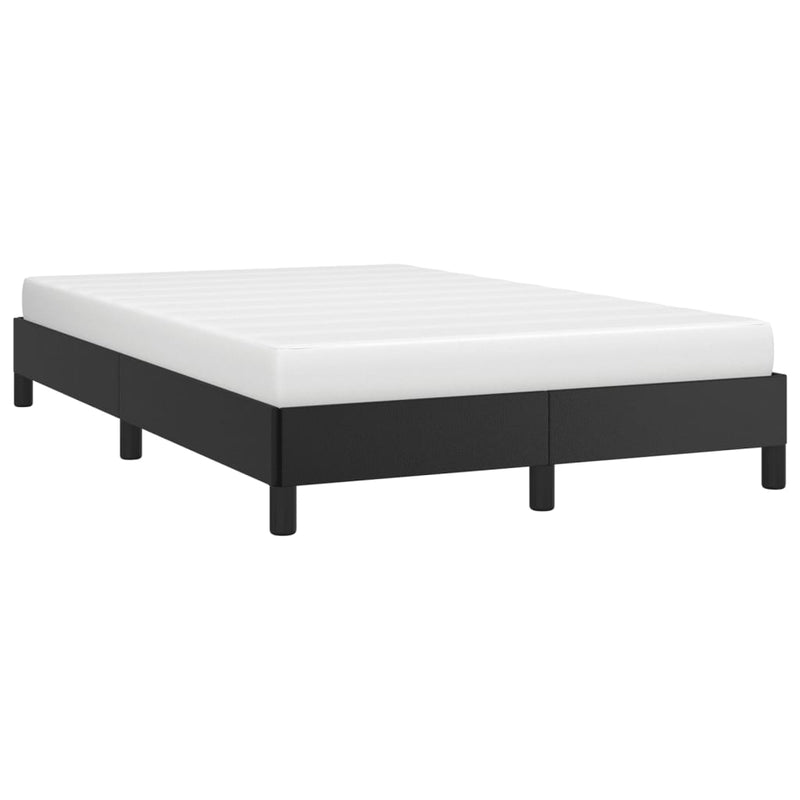 Cadru de pat fără saltea Negru piele artificială