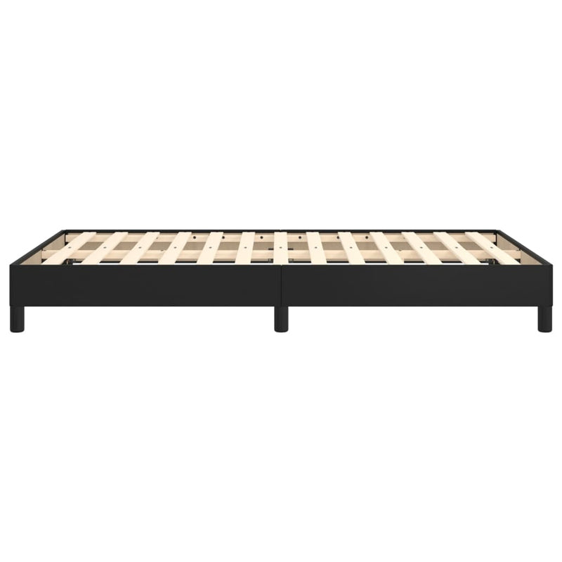 Cadru de pat fără saltea Negru piele artificială