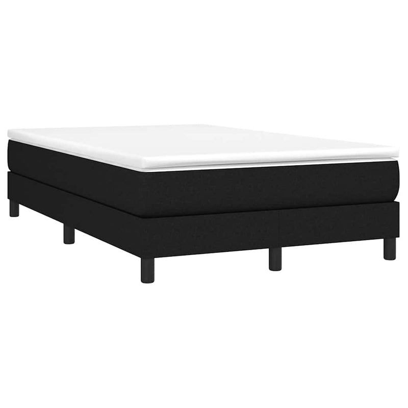 Pat box spring cu saltea, negru, 120x190 cm, catifea