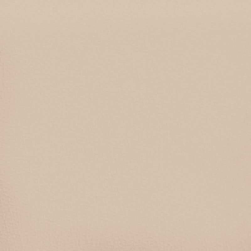 Pat box spring cu saltea, cappuccino, 120x190cm piele ecologică