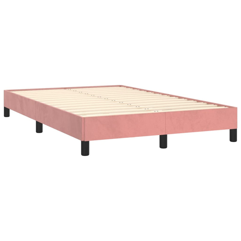 Pat box spring cu saltea, negru, 120x190 cm, catifea