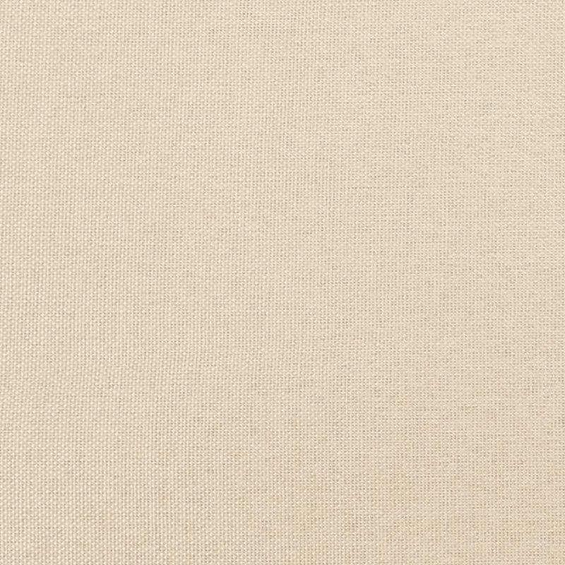 Pat continental cu saltea, crem, 120x190 cm, textil