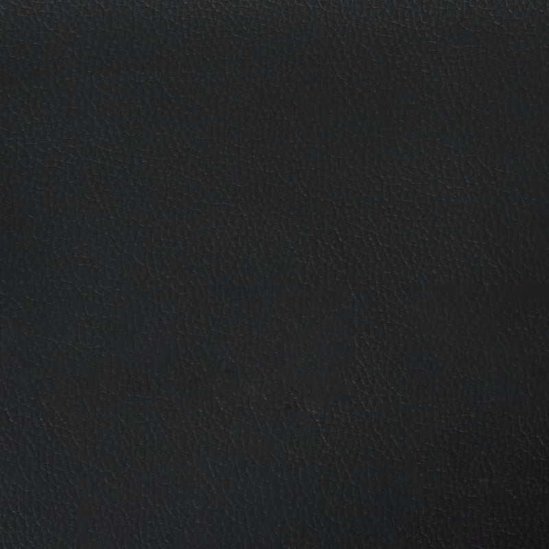 Pat box spring cu saltea, negru, 120x190 cm, piele ecologică