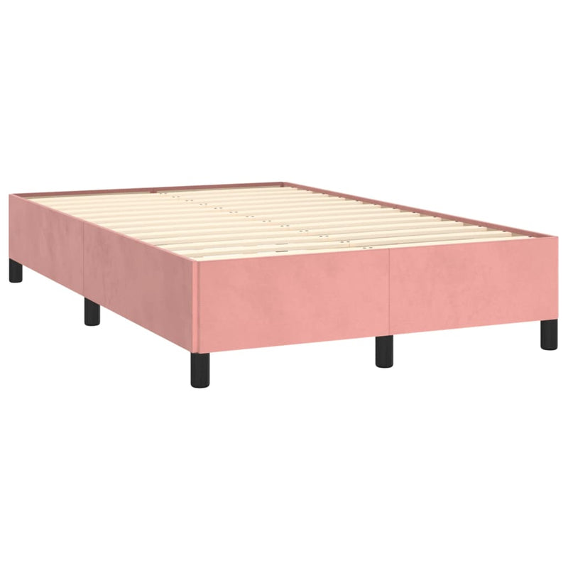 Pat box spring cu saltea, negru, 120x190 cm, catifea