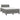 Pat box spring cu saltea, gri închis, 120x190 cm, textil