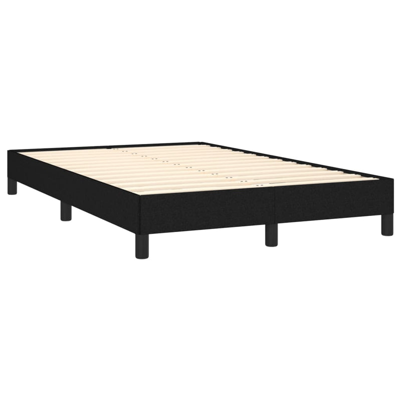Pat box spring cu saltea, negru, 120x190 cm, catifea