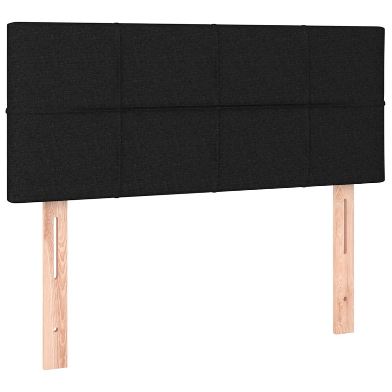 Pat box spring cu saltea, negru, 120x190 cm, catifea